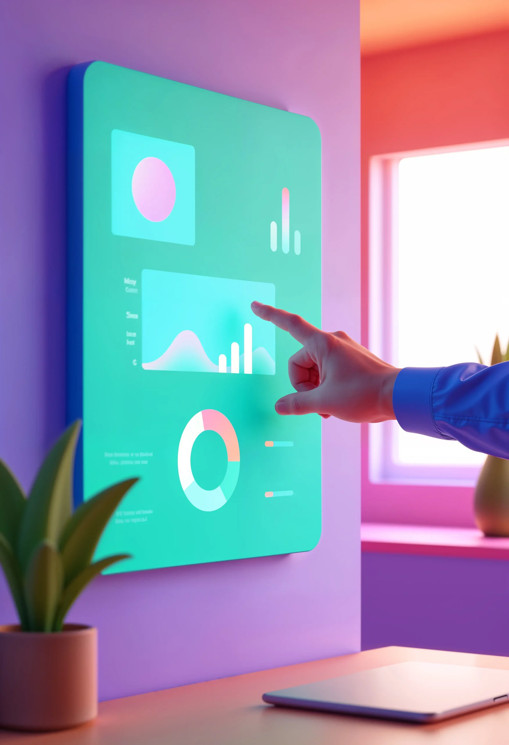 Gráficos e dashboards de Marketing Digital